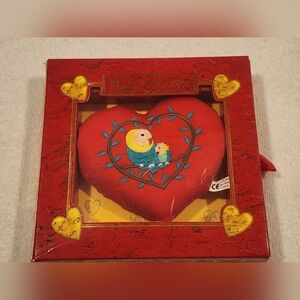 Baby Love Book Story about Lovebirds with a padded heart